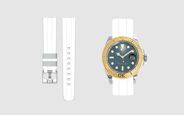 Rolex Yacht Master 16623-Blue Buckle Tang Vulcan Watch Straps